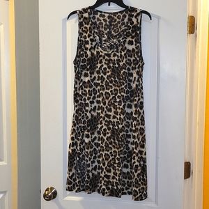 Fit and Flate cheetah print dress